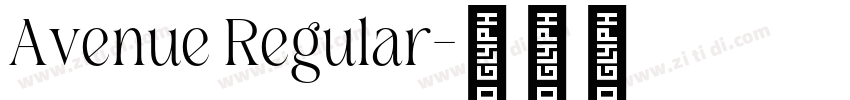 Avenue Regular字体转换